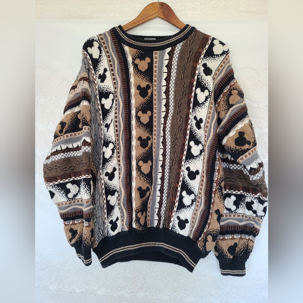 Vintage Disney Catalog Mickey Mouse Sweater Size XL